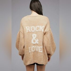 DAVI & DANI 3XL NWT "ROCK & LOVE" SWEATER 🩷